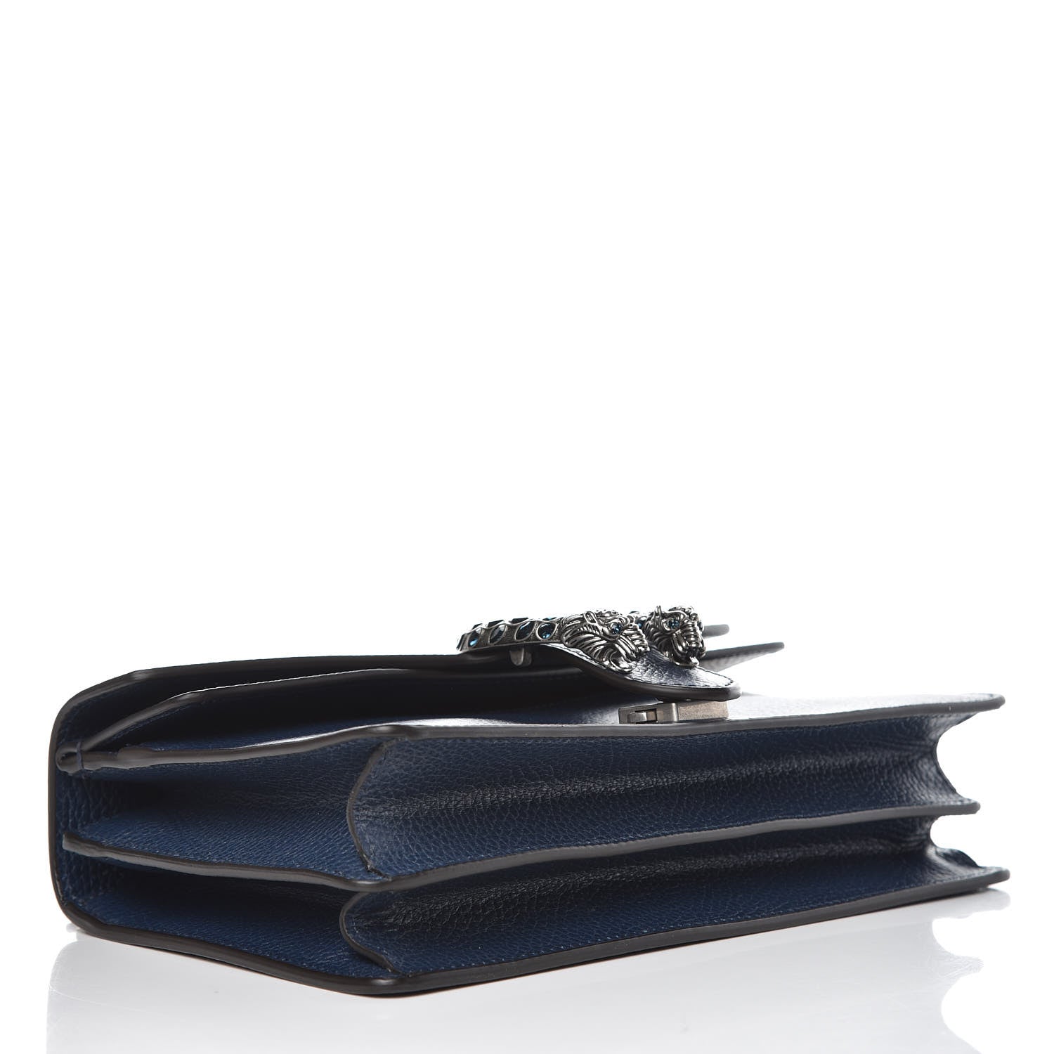 Gucci Dollar Calfskin Crystal Small Dionysus Shoulder Bag Blue Agata Montana Sapphire 4 of 10