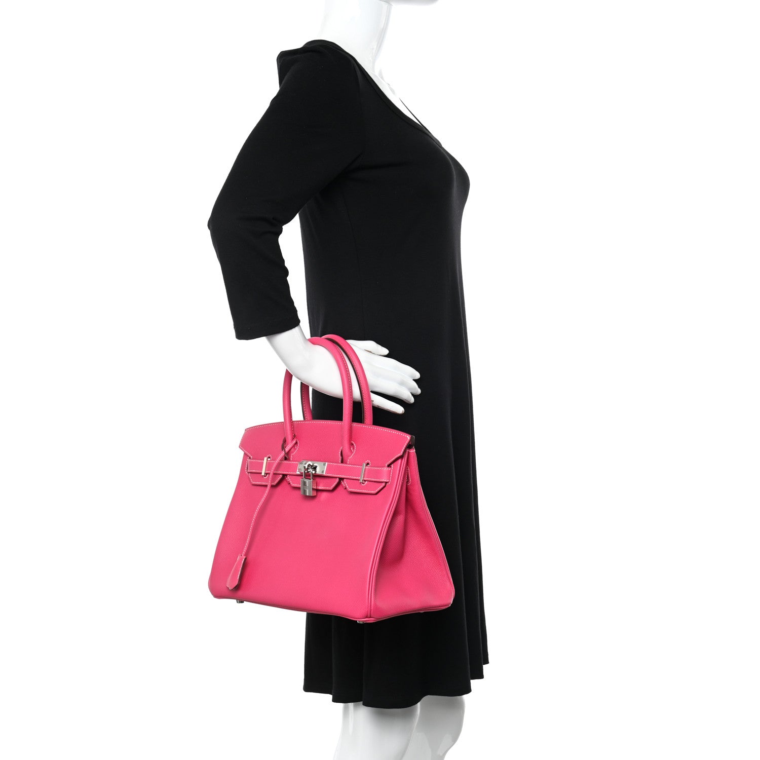 Hermes Epsom BIRKIN 30 Rose Tyrien 2 of 11