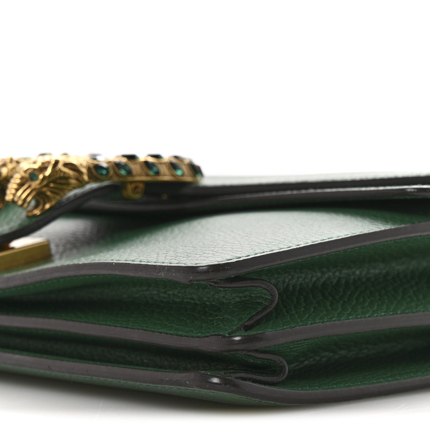 Pebbled Calfskin Small Dionysus Shoulder Bag Emerald