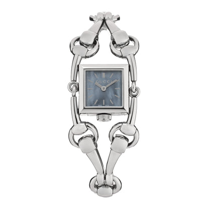 Gucci Stainless Steel Blue Mother of Pearl 20mm Signoria Quartz Watch 1 of 5