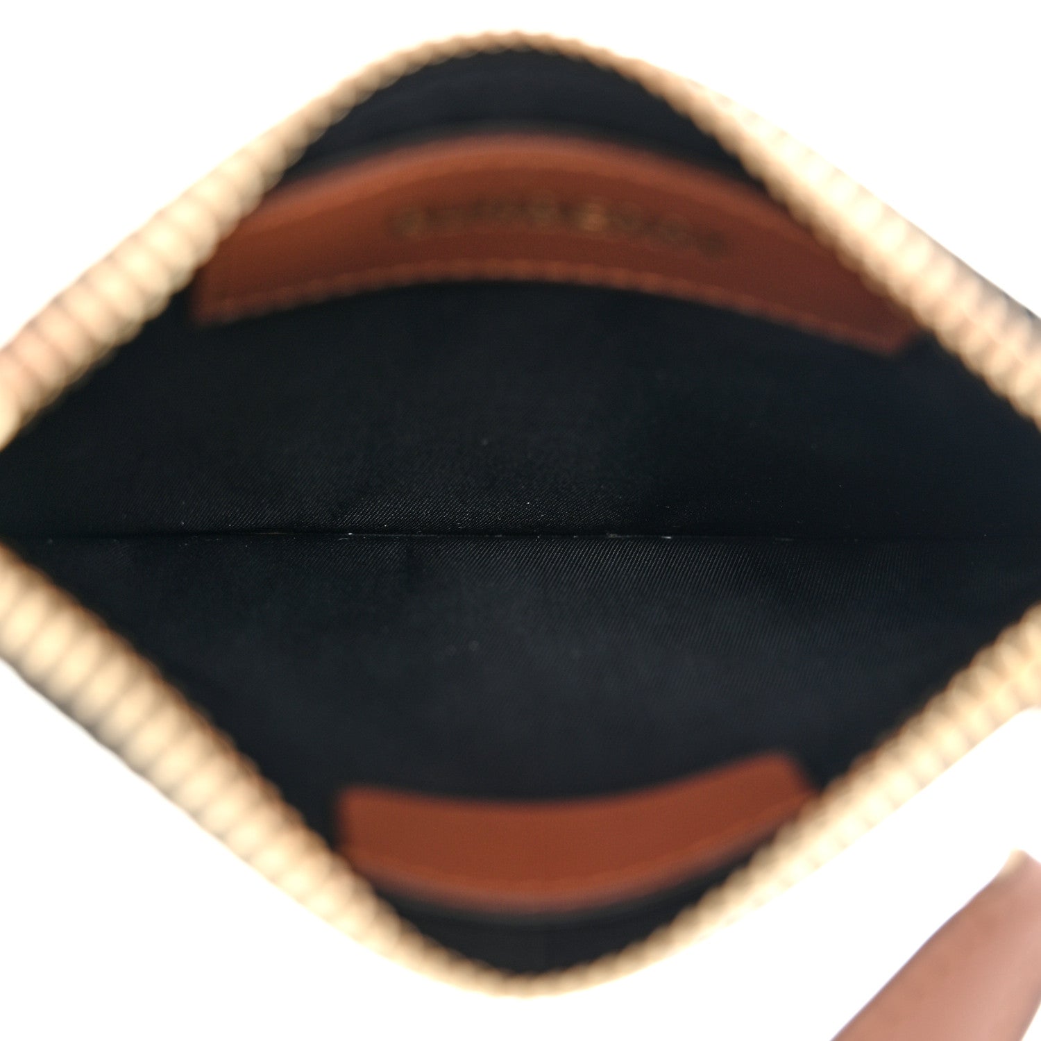 Burberry E-Canvas Monogram Alec Zip Pouch Bridle Brown 5 of 7