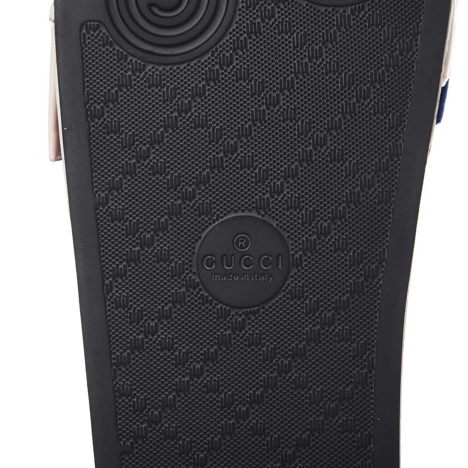 Gucci Satin Web Sylvie Bow Slide Sandals 38 White 6 of 8