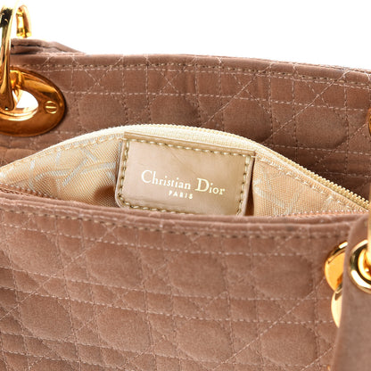 Christian Dior Nylon Cannage Medium Lady Dior Beige 6 of 11