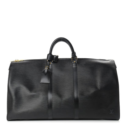 Louis Vuitton Epi Keepall 55 Black 1 of 17