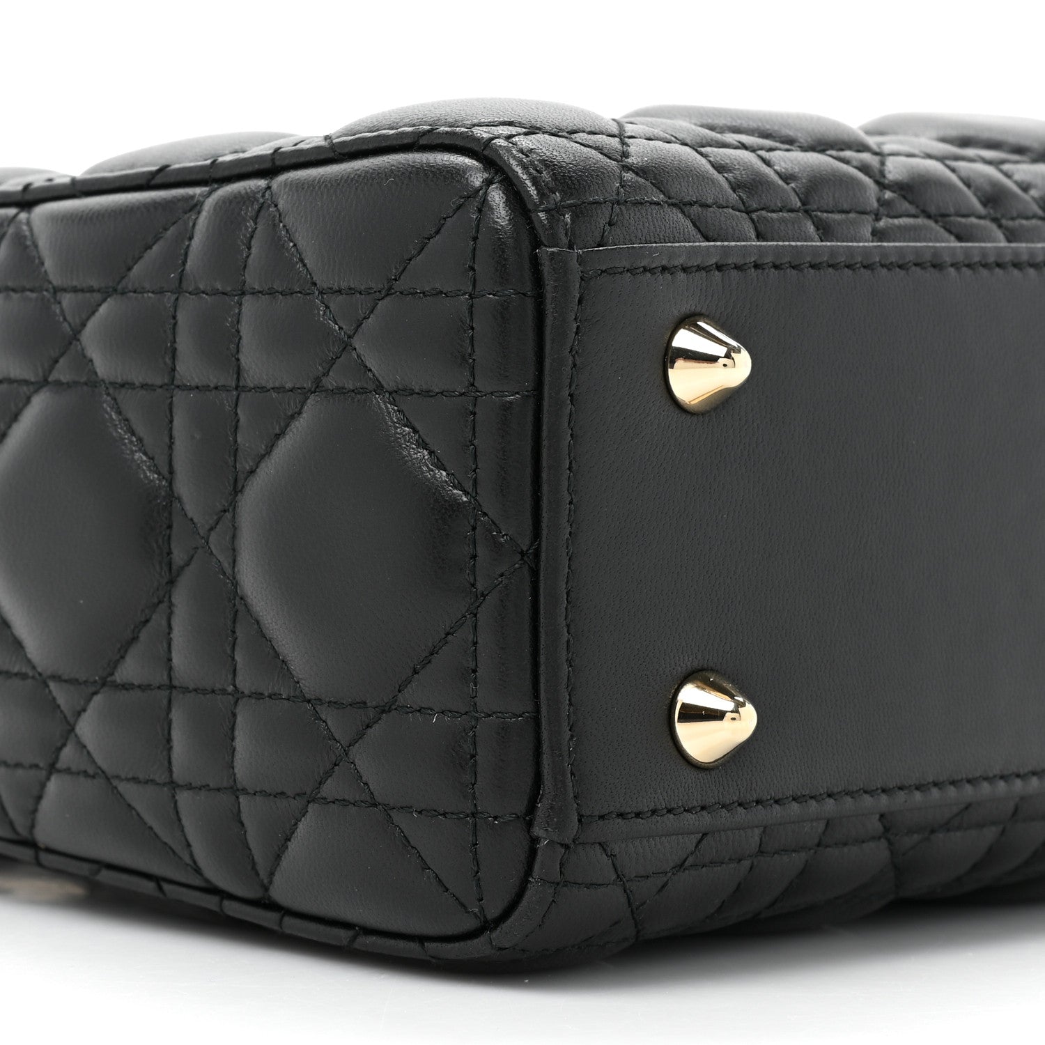 Christian Dior Lambskin Cannage Small Lucky Badges My Lady Dior Black 9 of 13