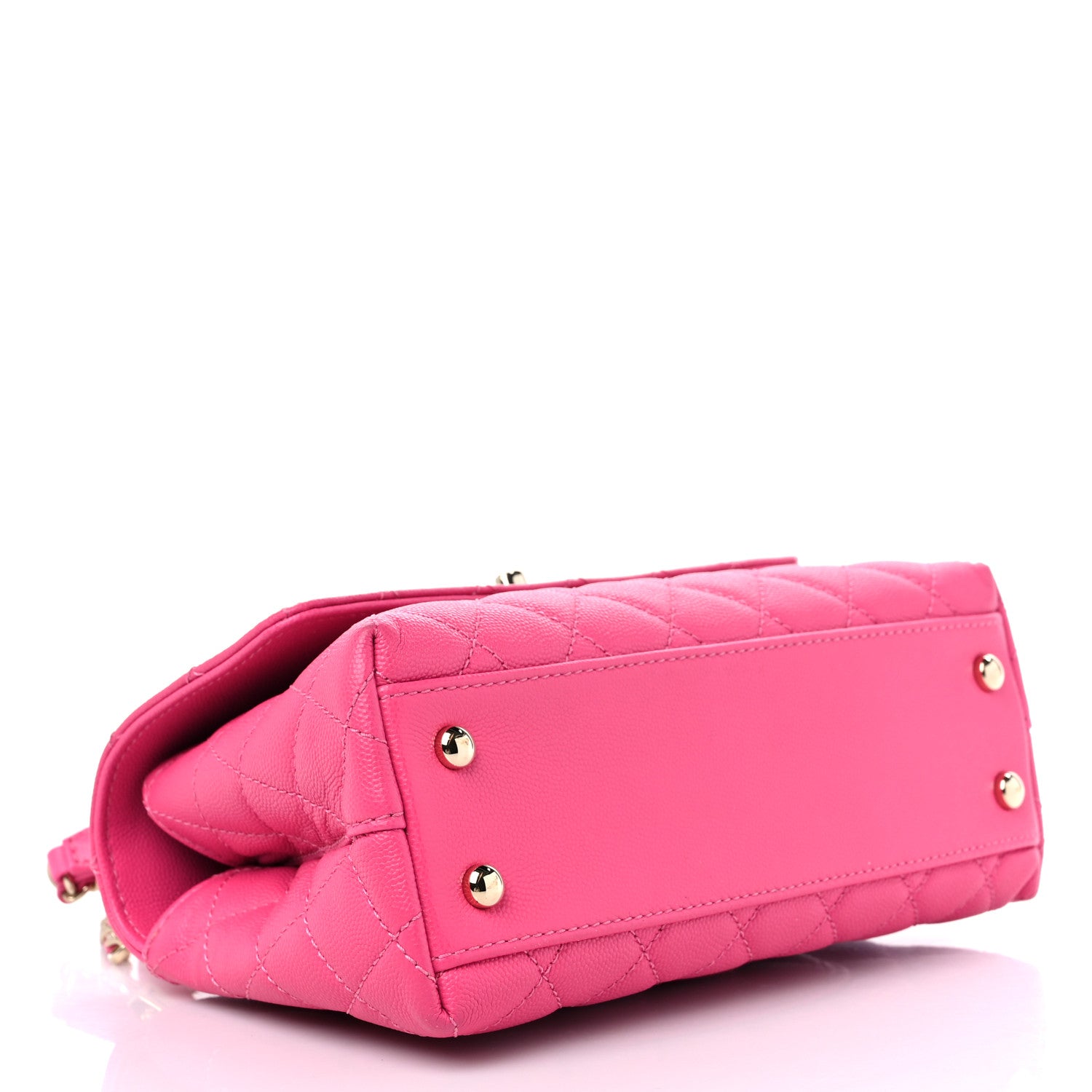 Chanel Caviar Quilted Mini Coco Handle Flap Rose 4 of 12