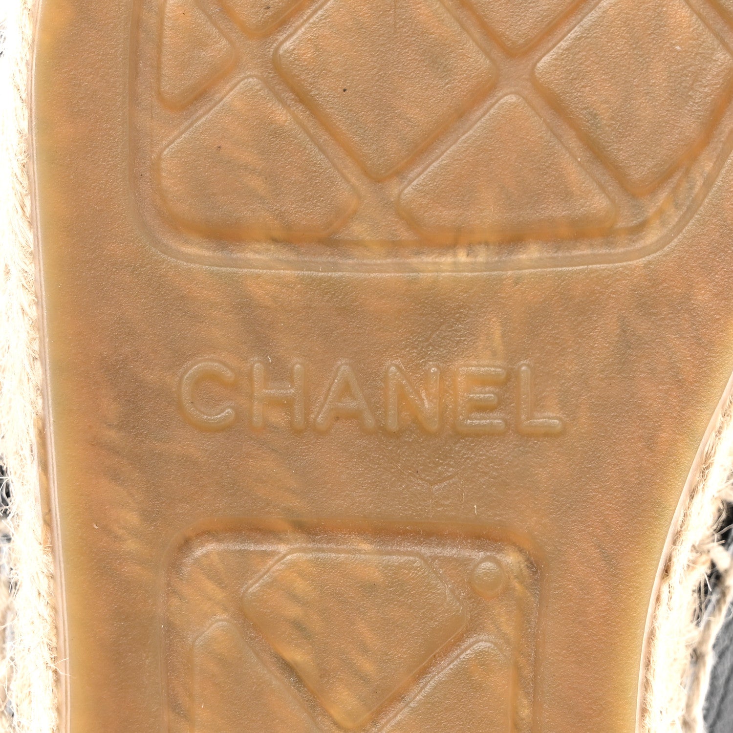 Chanel Iridescent Goatskin Patent CC Espadrille Mules 39 Black 6 of 9