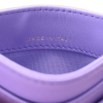 Chanel Caviar Quilted Card Holder Purple 7 of 8