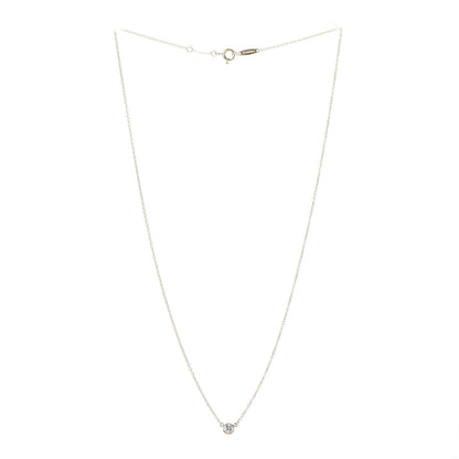 Tiffany 18K Yellow Gold Diamond .12ct Elsa Peretti Diamonds by the Yard Pendant Necklace 3 of 5