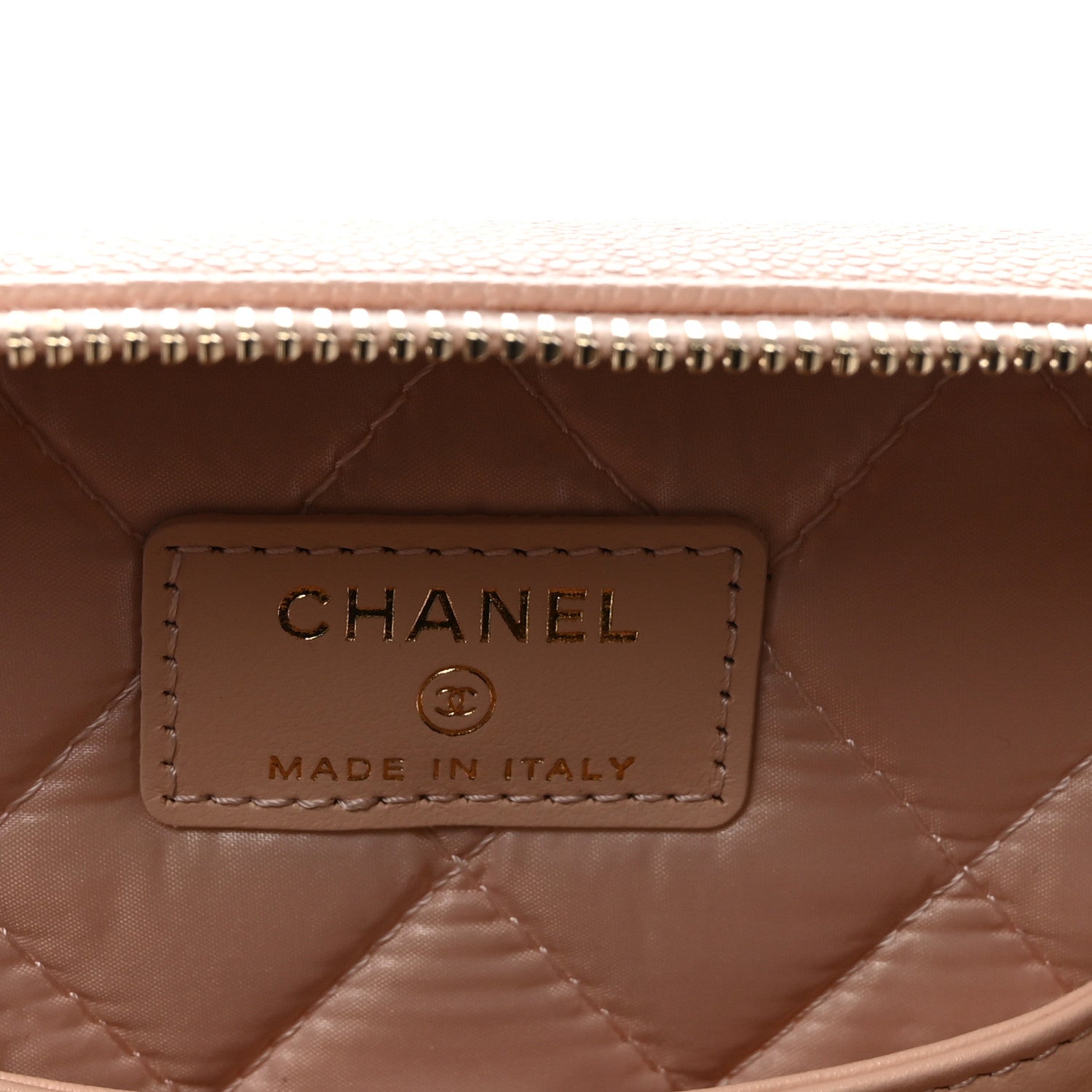 Chanel Caviar Quilted Large Vanity Pouch Light Pink 6 of 8