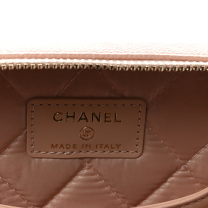 Chanel Caviar Quilted Large Vanity Pouch Light Pink 6 of 8