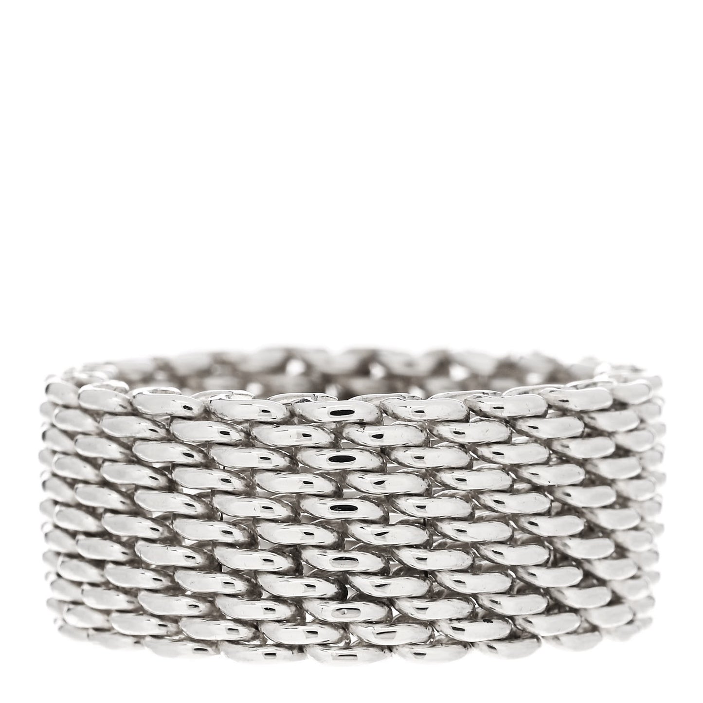 Sterling Silver Somerset Mesh Ring 56 7.5
