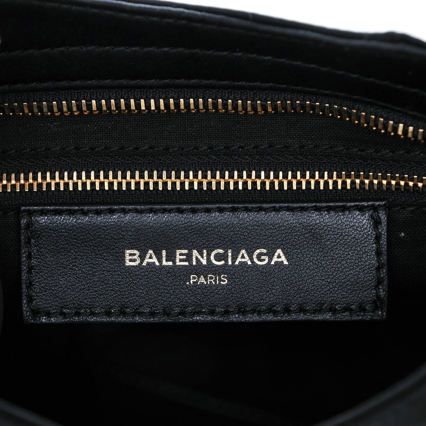 Satin Classic Gold Hardware Mini City Black