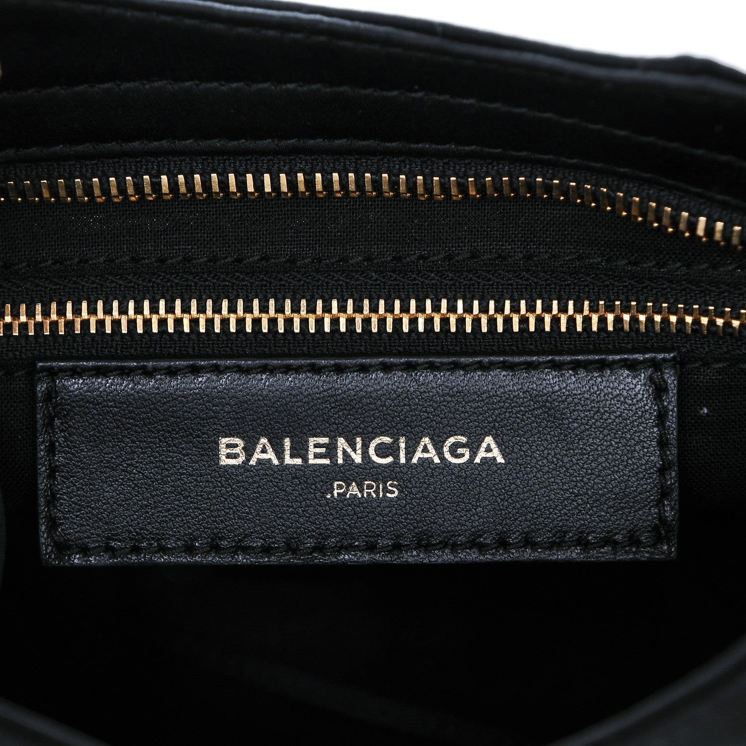 Balenciaga Satin Classic Gold Hardware Mini City Black 6 of 7