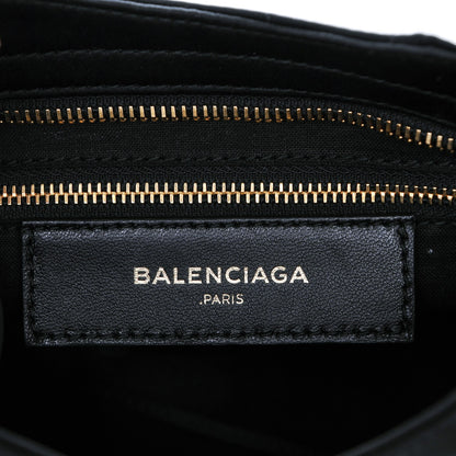 Balenciaga Satin Classic Gold Hardware Mini City Black 6 of 7