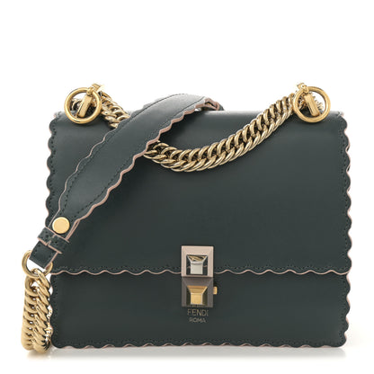 Fendi Vitello Liberty Scalloped Studded Small Kan I Shoulder Bag Amazzonia 1 of 13