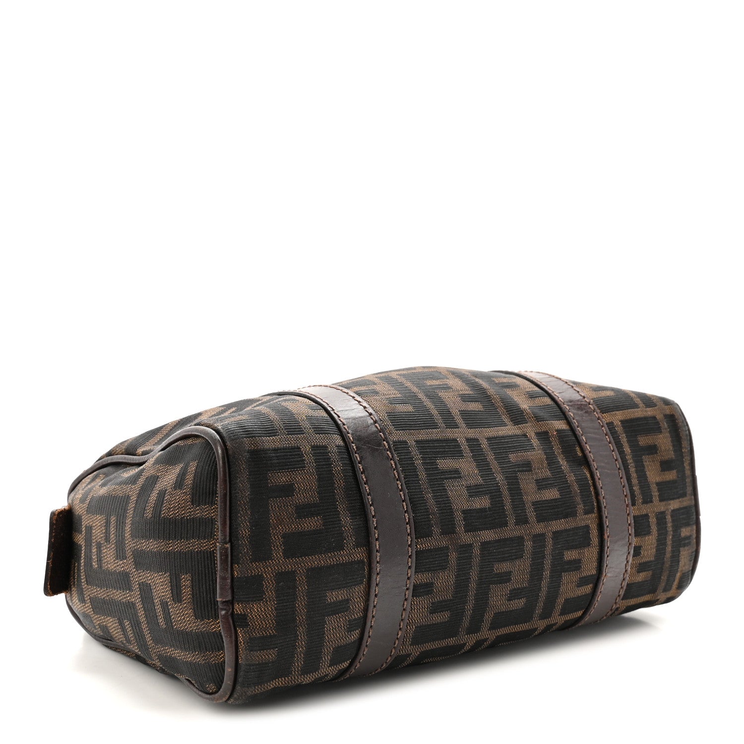 Fendi Zucca Mini Boston Satchel Tobacco 4 of 9