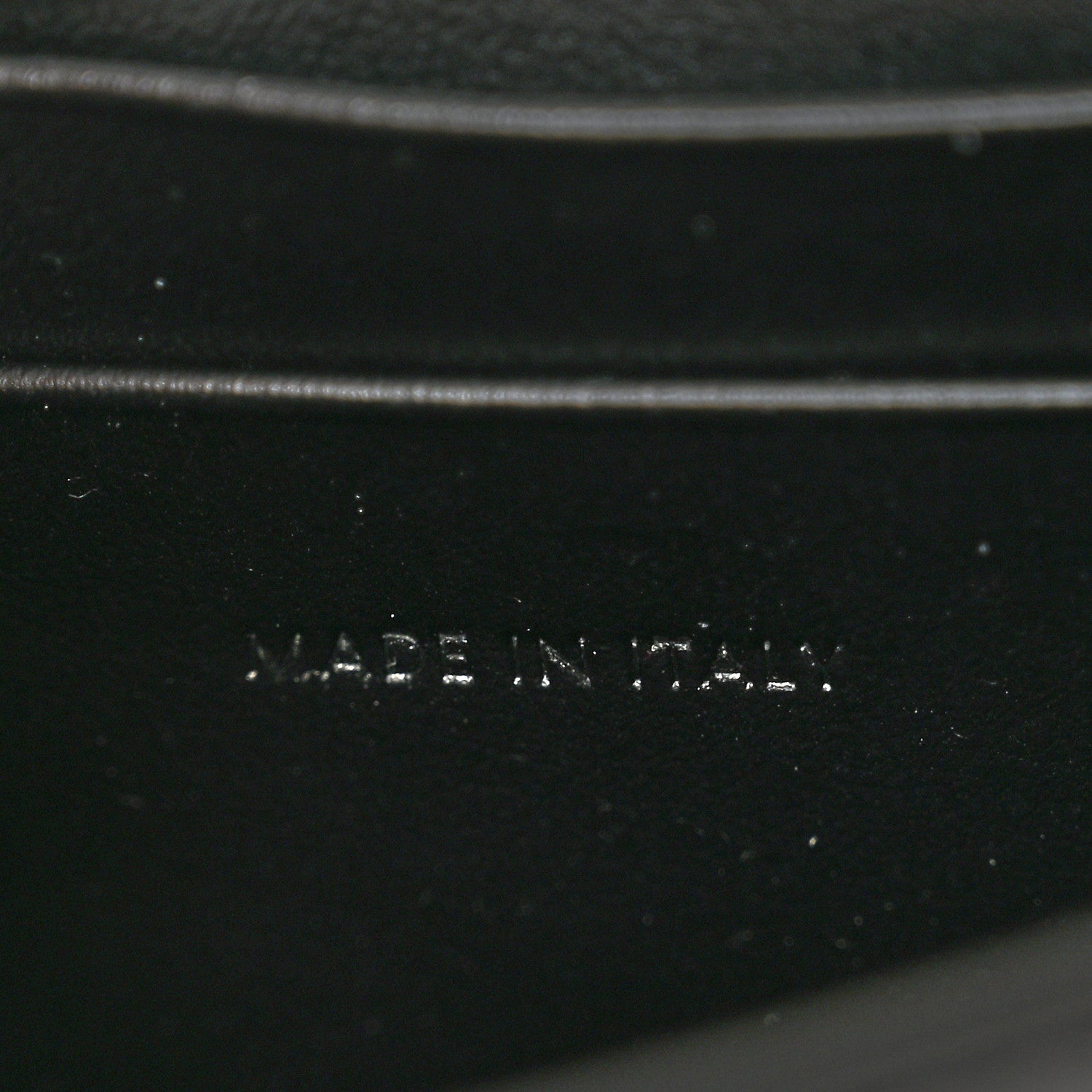 Celine Shiny Calfskin Triomphe Flap Card Holder Black 6 of 7