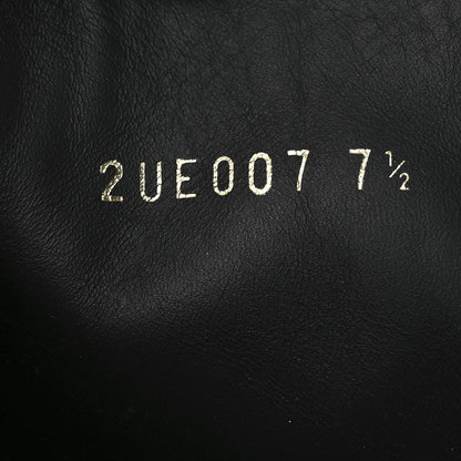 Prada Spazzolato Rois Nylon Metal Triangle Logo Mens Monolith Pouch Pocket 55mm Boots 7.5 Black 10 of 13