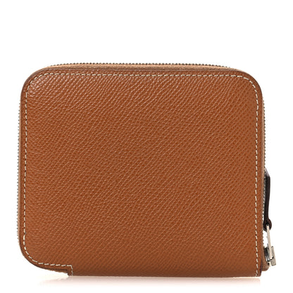 Hermes Epsom Silk'in Compact Wallet Gold 1 of 8