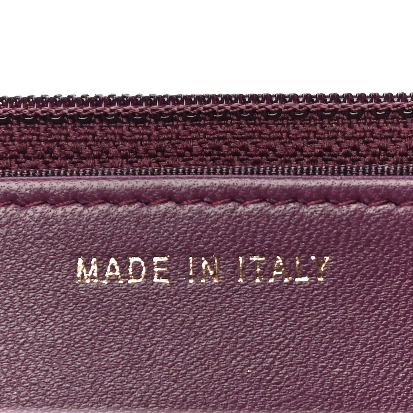 Lambskin Quilted Trendy CC Wallet On Chain WOC Purple