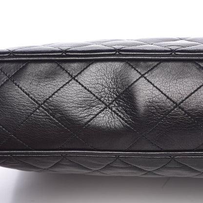 Chanel Lambskin Shopping Tote Black 10 of 14