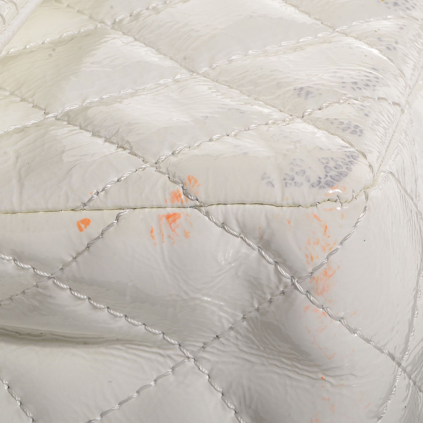 Distressed Patent 2.55 Reissue Flap 227 White
