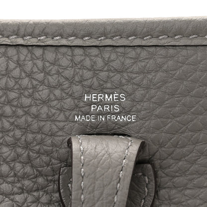 Hermes Taurillon Clemence Evelyne TPM Gris Meyer 6 of 11
