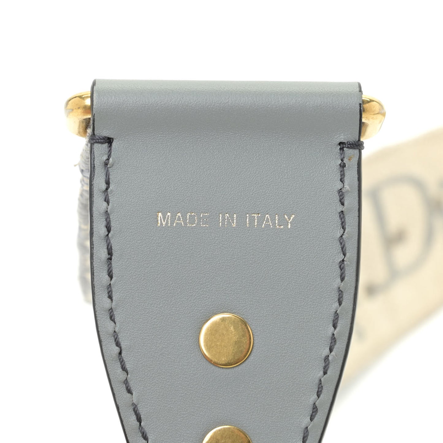 Oblique Studded Shoulder Strap Gris Multicolor