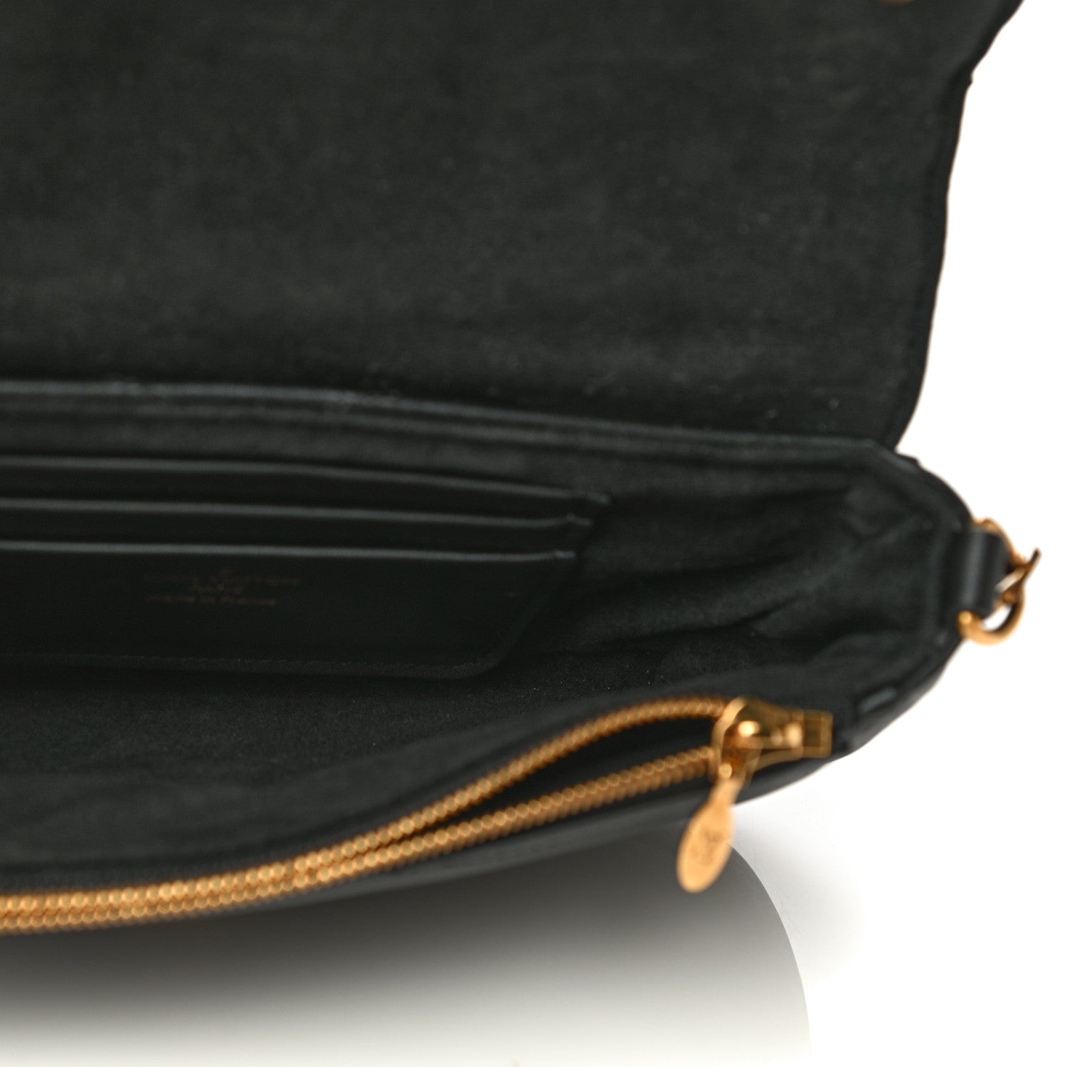 Louis Vuitton Calfskin New Wave Chain Pochette Black 5 of 12