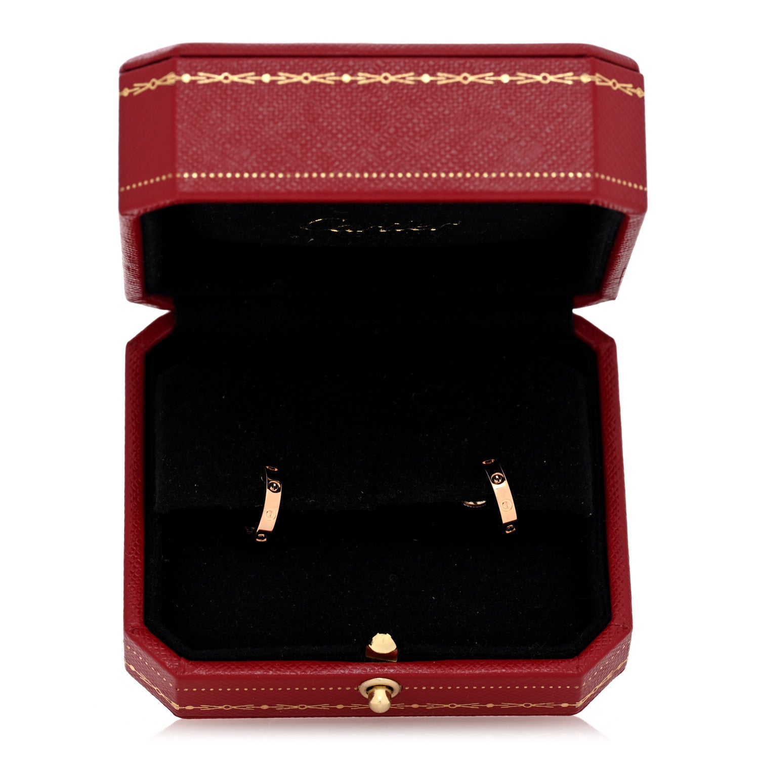Cartier 18K Pink Gold Small LOVE Hoop Earrings 5 of 5