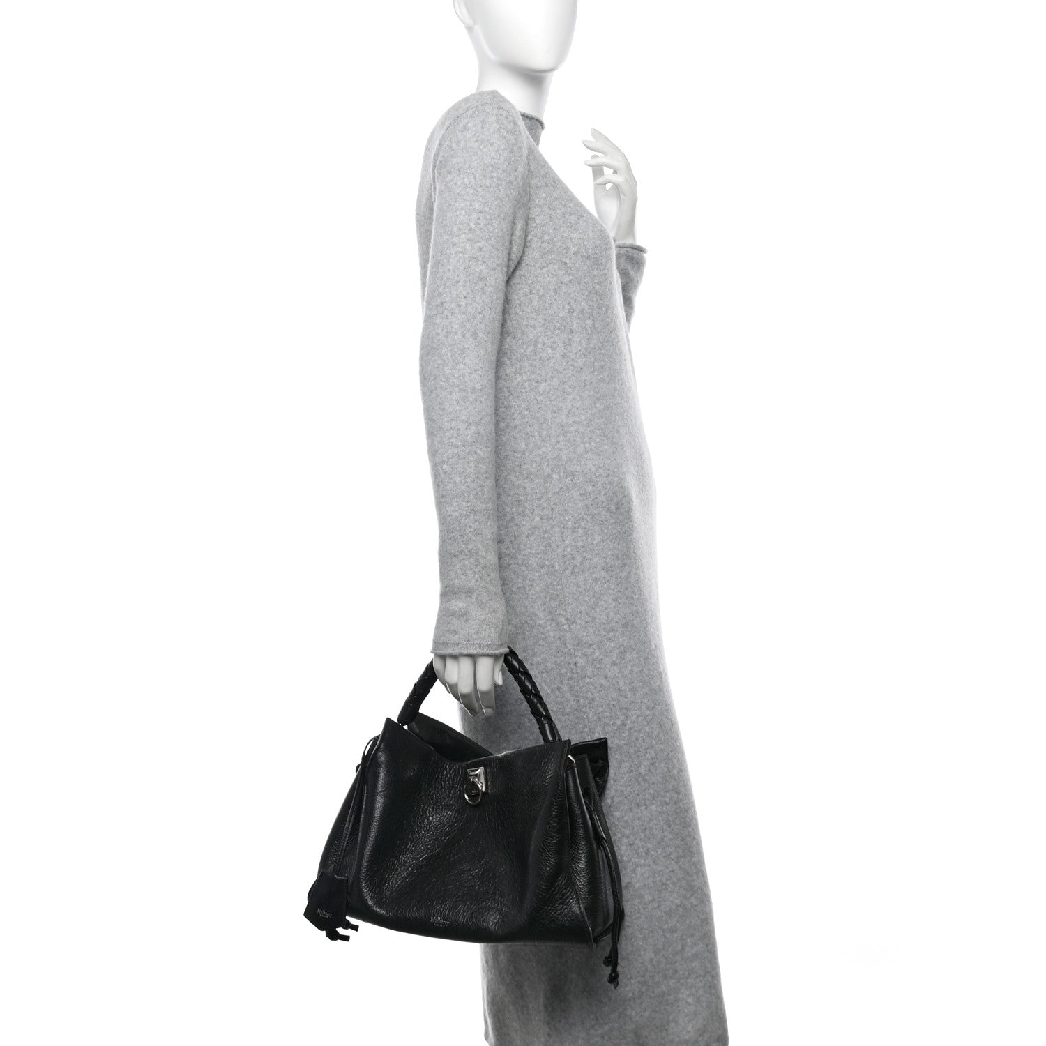 Mulberry High Shine Calfskin Iris Tote Black 2 of 11