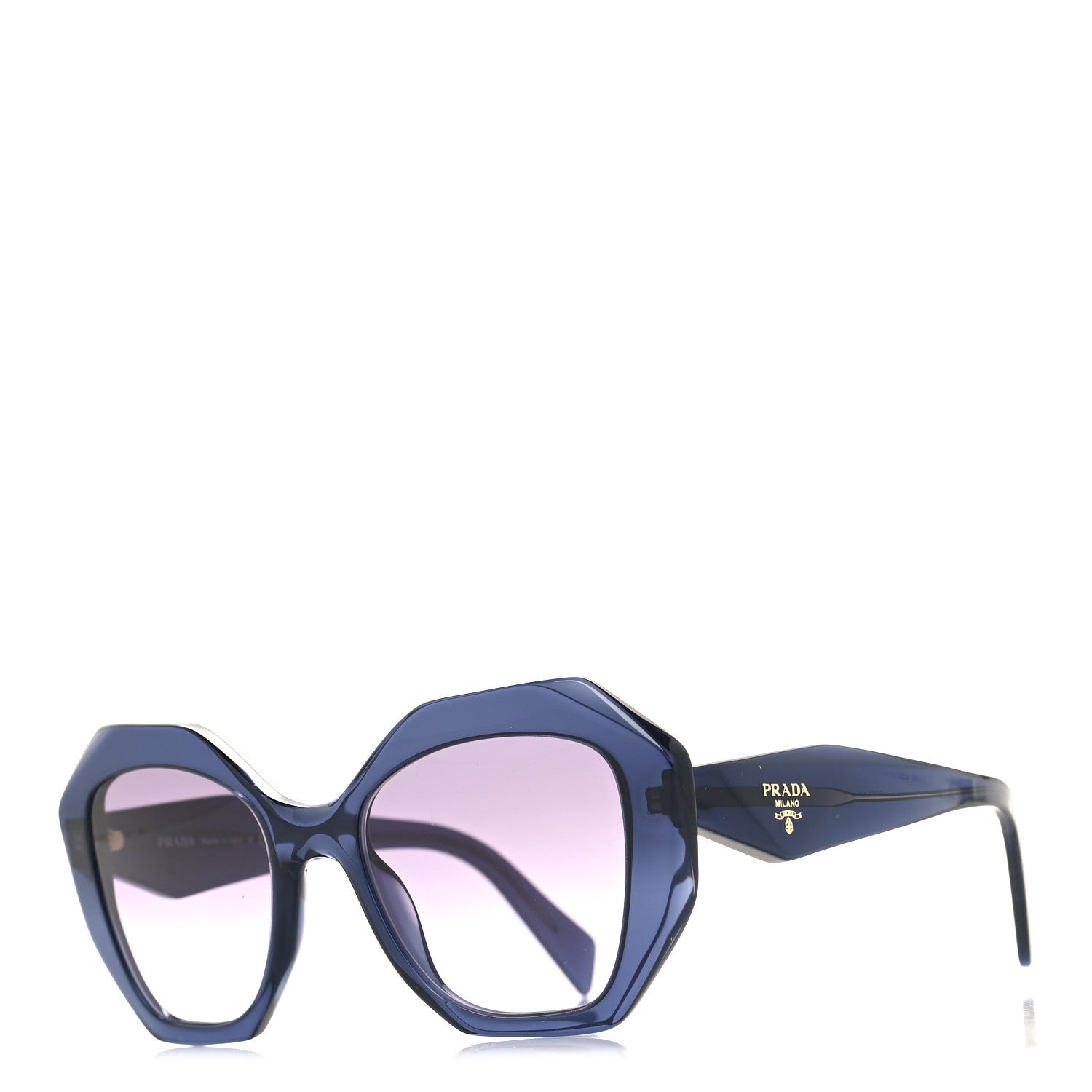 Prada Acetate Sunglasses SPR 16W Blue 1 of 7