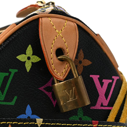 Louis Vuitton Monogram Multicolor Fringe Speedy 25 Black 9 of 9