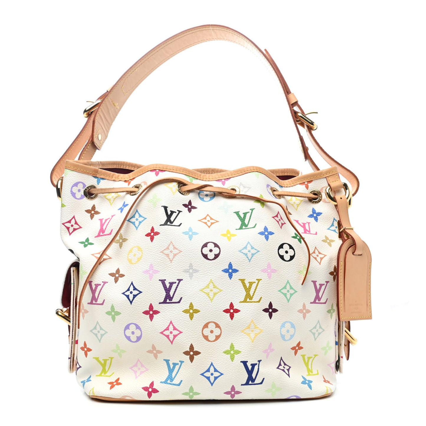 Monogram Multicolor Petit Noe White