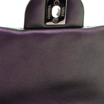 Chanel Iridescent Lambskin Quilted Mini Square Flap Dark Purple 11 of 11