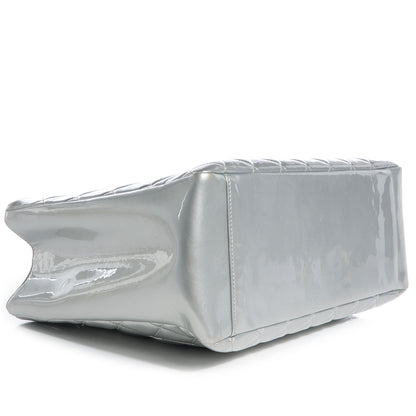 Chanel Patent Leather GST Grand Shopping Tote Silver 4 of 7