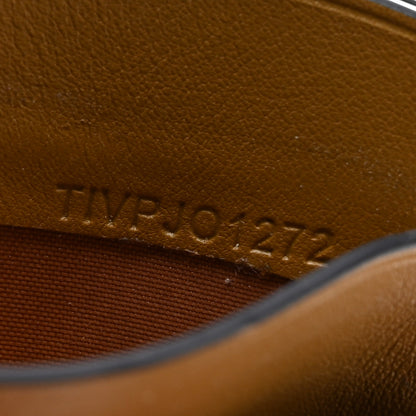 Burberry Soft Grain Calfskin Izzy Card Case Blue Carbon Camel 8 of 11