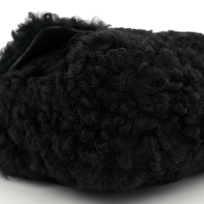 Chanel Shearling Sheepskin Medium Chanel 19 Flap Black 9 of 10