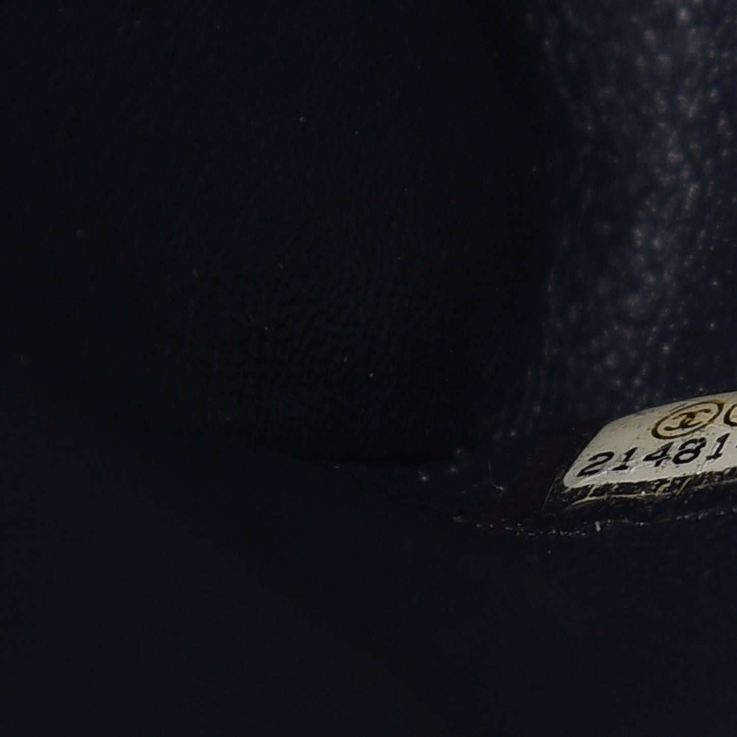 Caviar Quilted Jumbo Double Flap Navy Blue