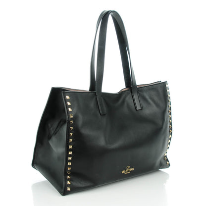 Valentino Garavani Nappa Medium Rockstud Soft Tote Black 3 of 11