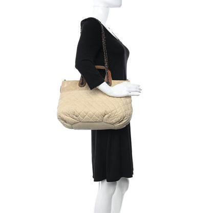 Chanel Iridescent Calfskin Small In the Mix Tote Beige Brown 2 of 13