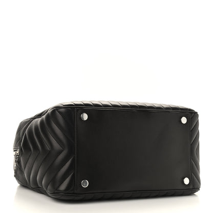 Saint Laurent Lambskin Mixed Matelasse Joan Bowling Bag Black 4 of 8