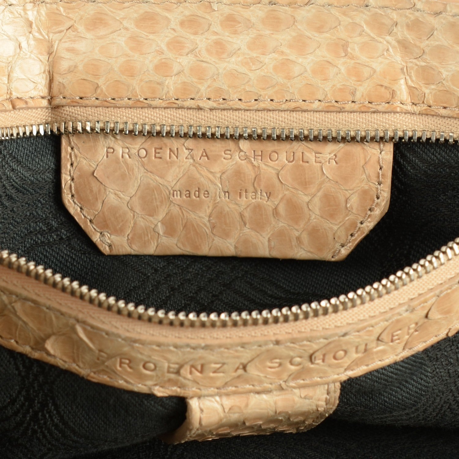 Proenza Schouler Python PS1 Large Satchel Gold 11 of 13