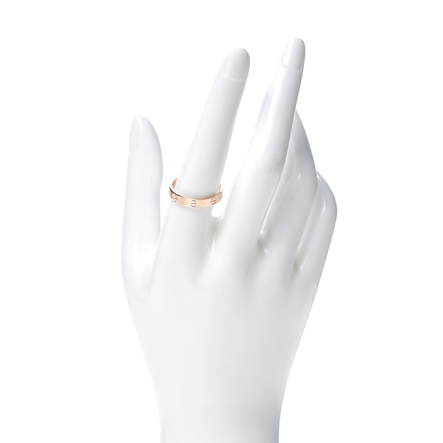 18K Pink Gold 3.5mm LOVE Wedding Band Ring 59 8.75