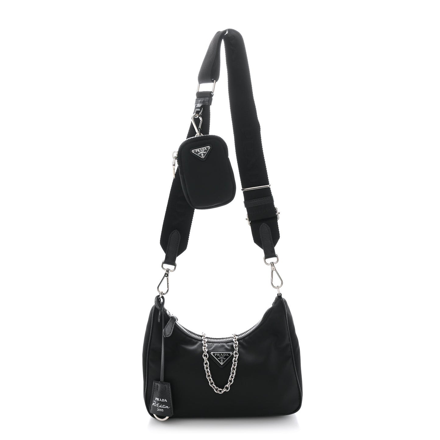 Nylon Re-Edition 2005 Shoulder Bag Black