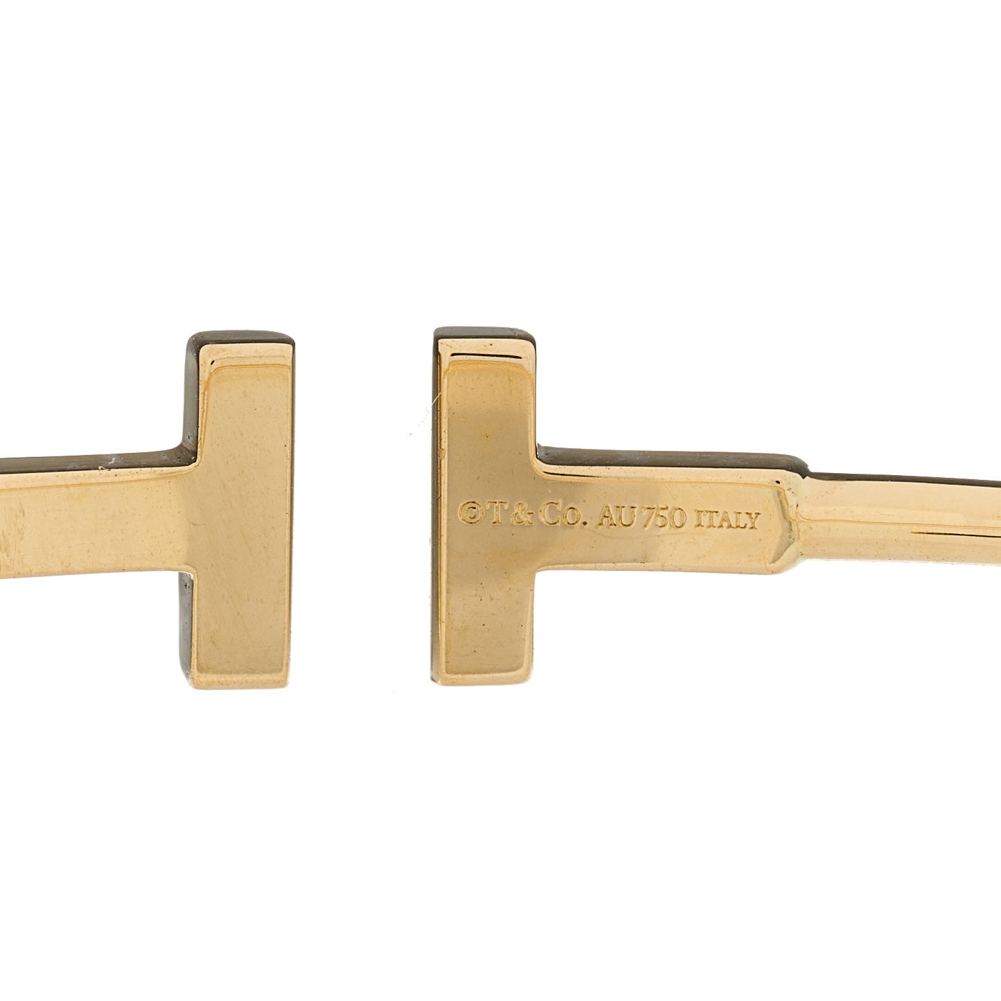 18K Yellow Gold T Wire Bracelet