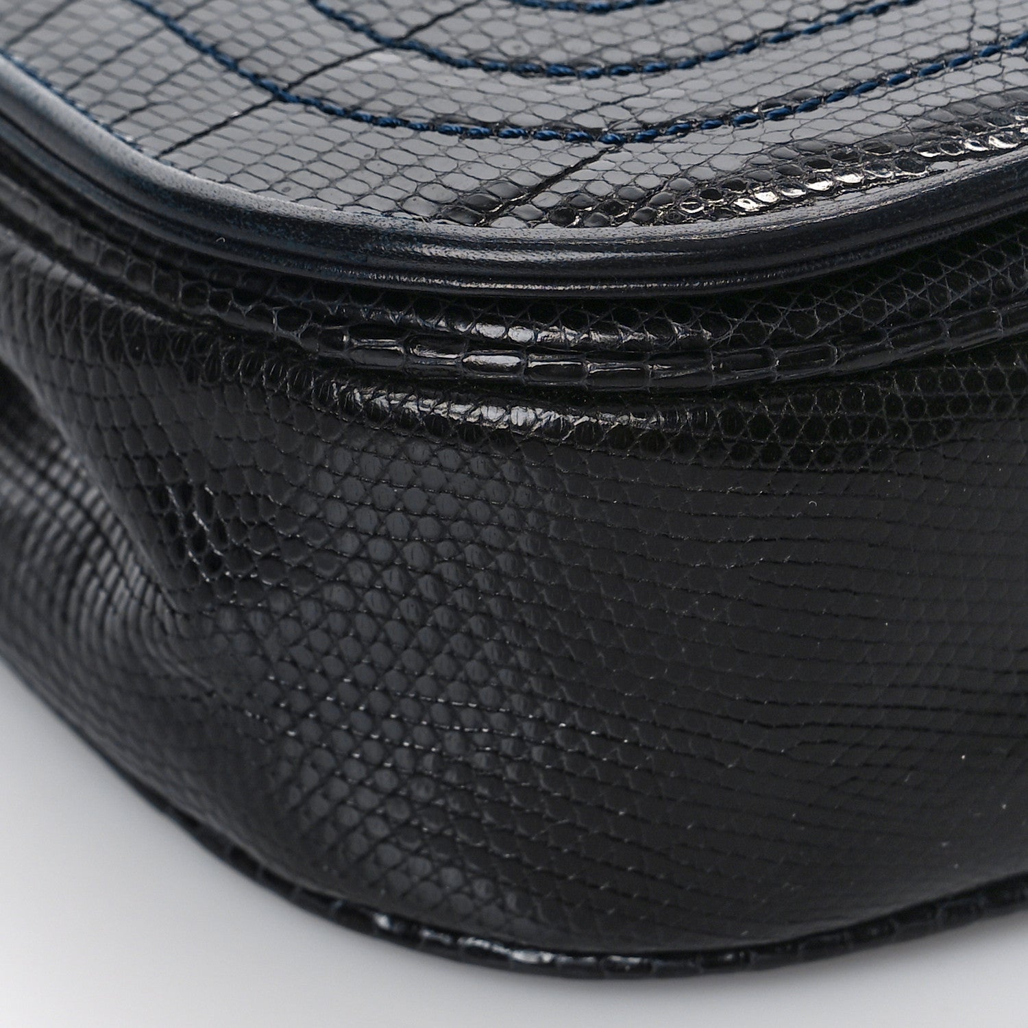 Chanel Lizard CC Mini Flap Bag in Navy 8 of 11