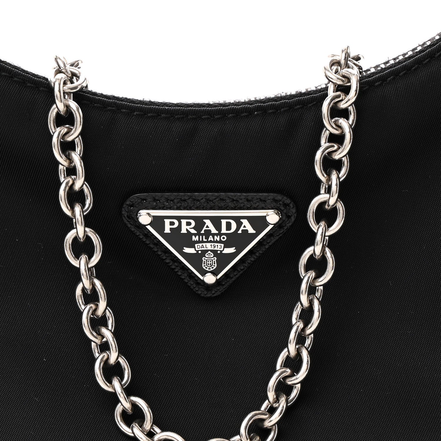 Prada Nylon Re-Edition 2005 Shoulder Bag Black 9 of 11