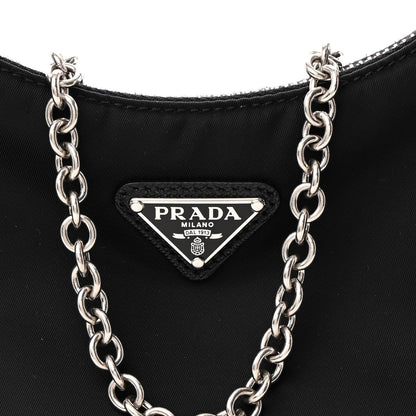 Prada Nylon Re-Edition 2005 Shoulder Bag Black 9 of 11